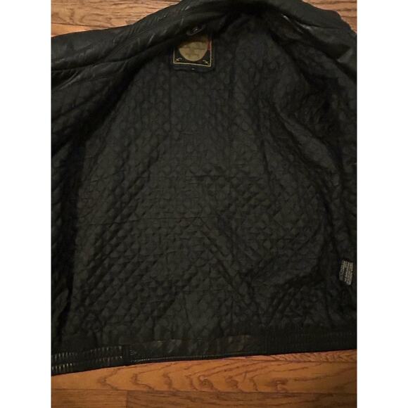 Rare! Vintage Members Only Black Leather Bomber Jacket Sz L - Picture 7 of 15
